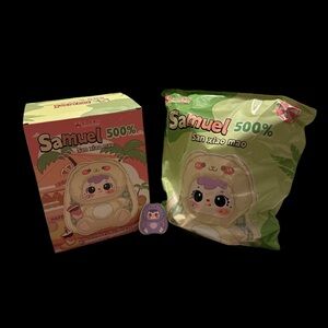 Samuel 500% San Xiao Mao Hair Rabbit Stuffed Animal - Purple Rabbit